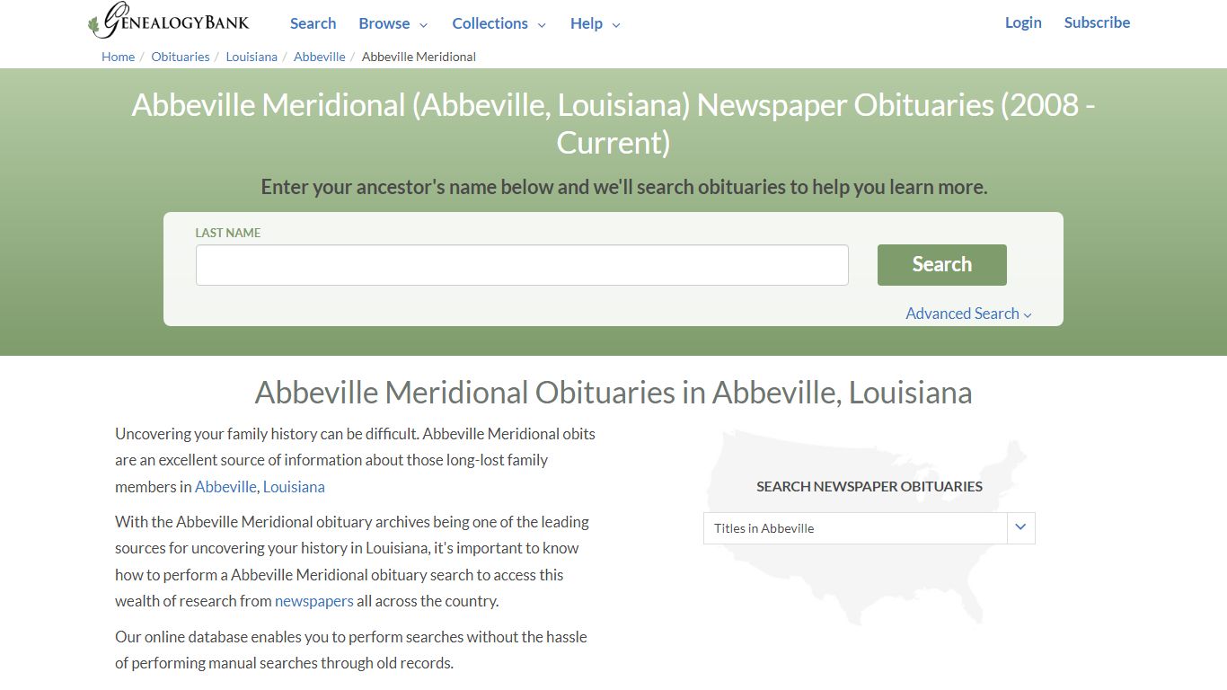 Abbeville Meridional Obituary Archives Search in Abbeville ...