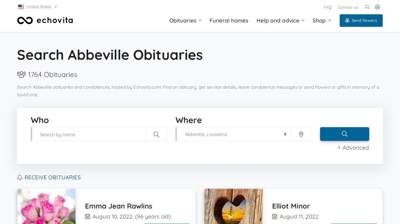 Abbeville Obituaries - Latest Obituaries in Abbeville LA